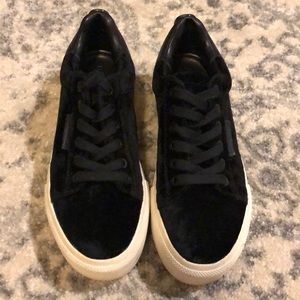 Kendall and Kylie velvet sneakers